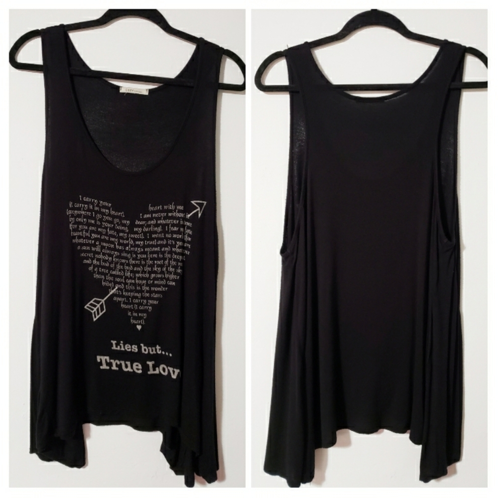 Black Tank Top 3X